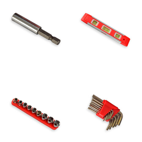 Merkloos Robuuste Gereedschapskoffer Gevuld - 76-delig | Zwart | Metaal en Kunststof | Inclusief Gereedschap Merkloos Robuuste Gereedschapskoffer Gevuld - 76-delig | Zwart | Metaal en Kunststof | Inclusief Gereedschap