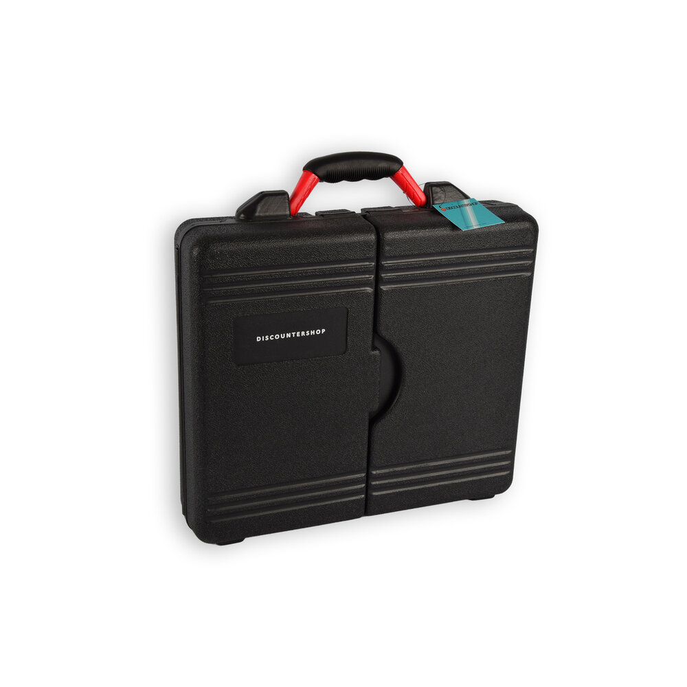 Merkloos Sturdy Filled Toolset Toolbox - 76 Pieces | Black | Metal and Plastic | Includes Tools Merkloos Sturdy Filled Toolset Toolbox - 76 Pieces | Black | Metal and Plastic | Includes Tools