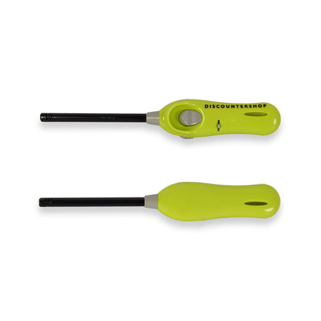 Discountershop BBQ Lighter 26 cm with Child Lock, Refillable Gas Model for Barbecue, Candles, Stove and Camping Green Discountershop BBQ Lighter 26 cm with Child Lock, Refillable Gas Model for Barbecue, Candles, Stove and Camping Green