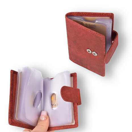 4 East 4east Red Ladies Wallet - Stylish Genuine Leather - 14 Credit Card Pockets - Dimensions 6.5cm x 1.5cm x 10cm 4 East 4east Red Ladies Wallet - Stylish Genuine Leather - 14 Credit Card Pockets - Dimensions 6.5cm x 1.5cm x 10cm