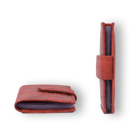 4 East 4east Red Ladies Wallet - Stylish Genuine Leather - 14 Credit Card Pockets - Dimensions 6.5cm x 1.5cm x 10cm 4 East 4east Red Ladies Wallet - Stylish Genuine Leather - 14 Credit Card Pockets - Dimensions 6.5cm x 1.5cm x 10cm