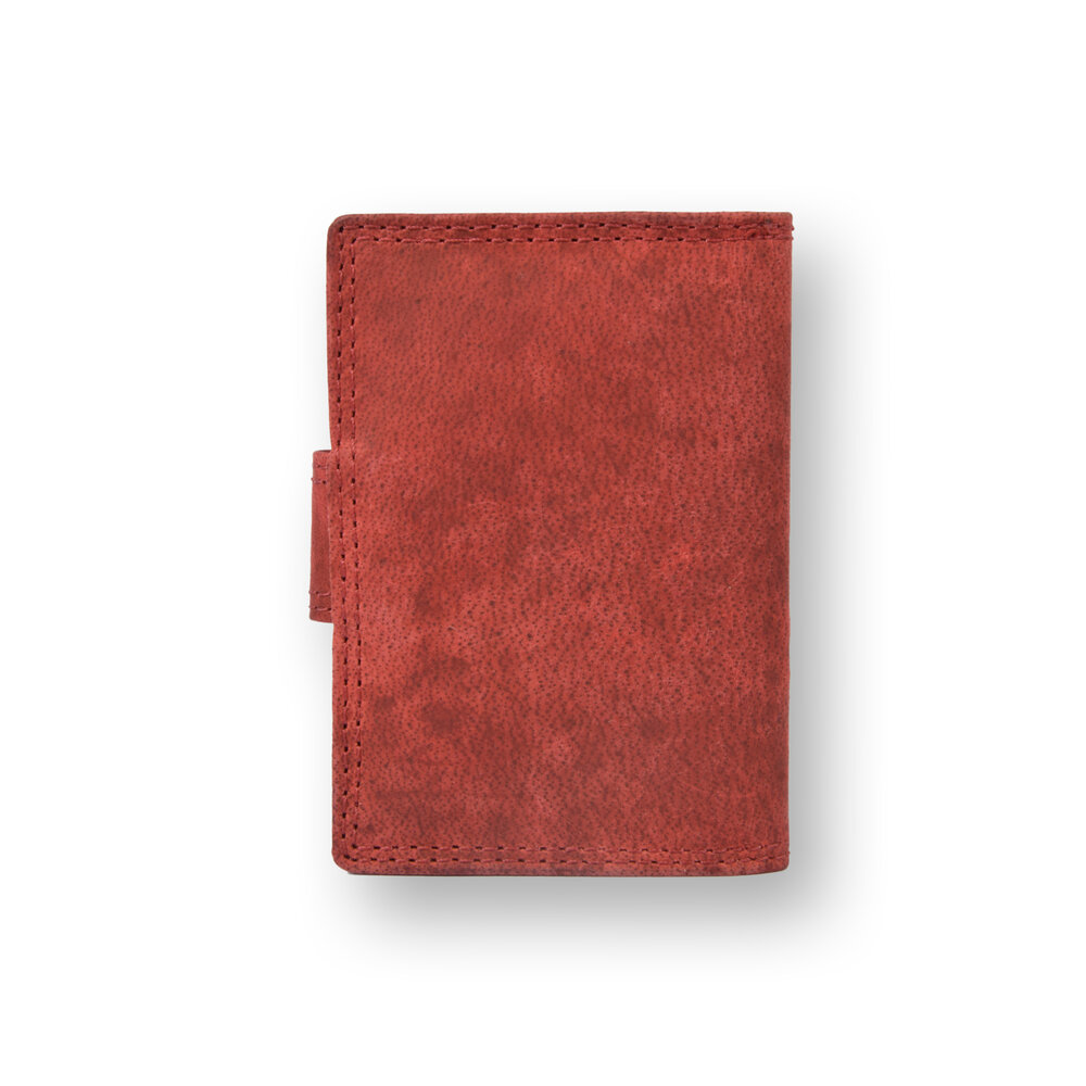 4 East 4east Red Ladies Wallet - Stylish Genuine Leather - 14 Credit Card Pockets - Dimensions 6.5cm x 1.5cm x 10cm 4 East 4east Red Ladies Wallet - Stylish Genuine Leather - 14 Credit Card Pockets - Dimensions 6.5cm x 1.5cm x 10cm