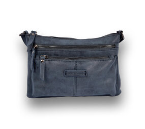 Bicky Bernard  Bicky Bernard Navy Shoulder Bag - Compact and Lightweight - 5 Compartments - Dimensions 22.5cm x 4.5cm x 16.5cm - Polyester Bicky Bernard  Bicky Bernard Navy Shoulder Bag - Compact and Lightweight - 5 Compartments - Dimensions 22.5cm x 4.5cm x 16.5cm - Polyester