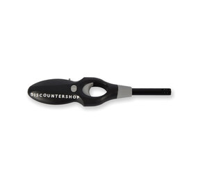 Discountershop Zwarte Gasaansteker met Kinderslot 19 cm