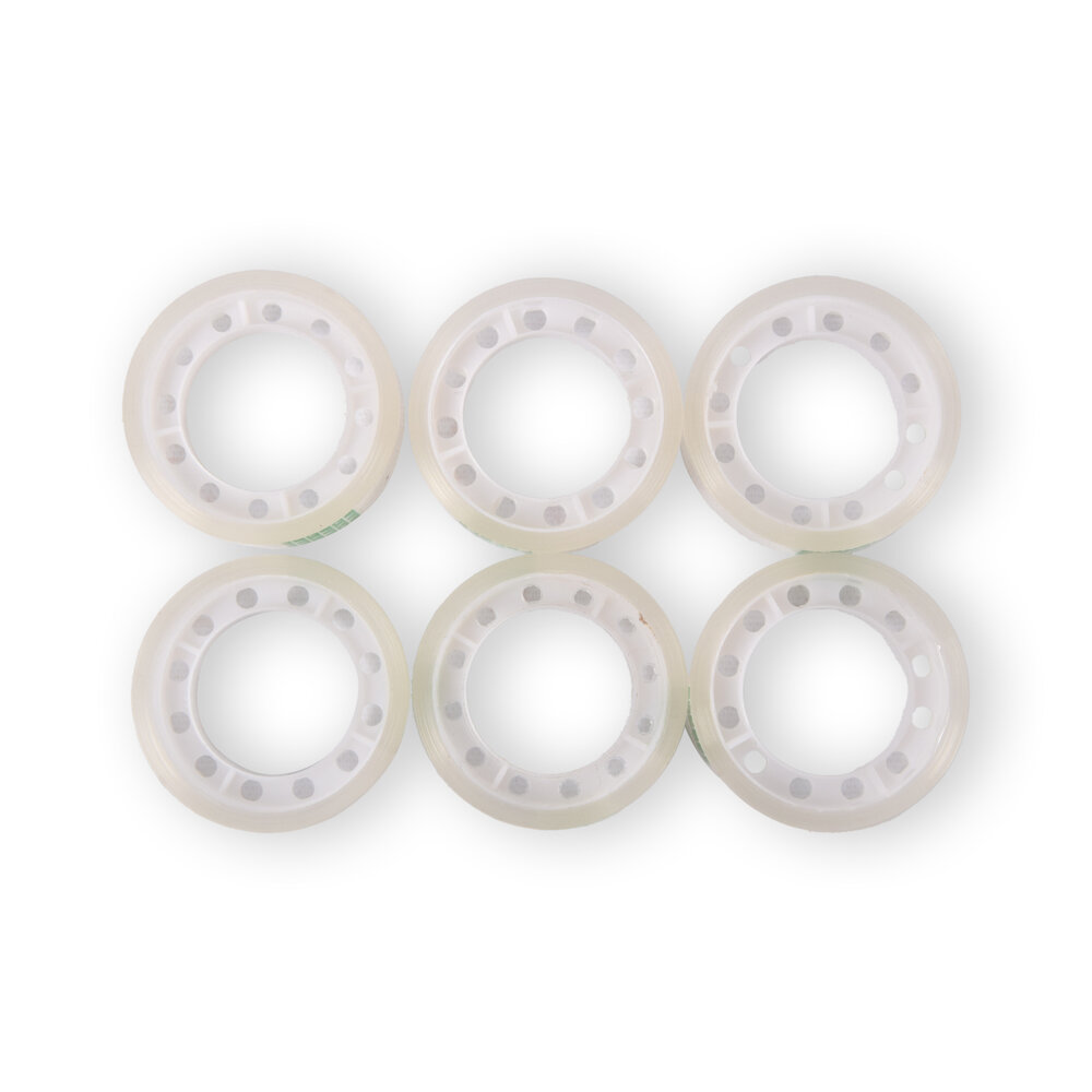 Discountershop Handy Set of 3 Clear Packaging Tapes - Transparent Adhesive Tape Rolls - 12mm x 10m - Light Plastic - Includes 18 Pieces - Only 105g Discountershop Handy Set of 3 Clear Packaging Tapes - Transparent Adhesive Tape Rolls - 12mm x 10m - Light Plastic - Includes 18 Pieces - Only 105g