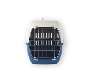 Discountershop Foldable Travel Basket for Cat | Transport basket | Carrying basket | Blue | 37.5cm x 35cm x 57cm | Plastic + Metal | 1.8kg Discountershop Foldable Travel Basket for Cat | Transport basket | Carrying basket | Blue | 37.5cm x 35cm x 57cm | Plastic + Metal | 1.8kg