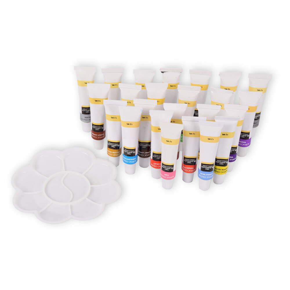 Discountershop Kunstenaarsverf Set - Acrylverf Set - 25 Kleuren - Multi - Geschikt voor 4-99 jaar - Schilderset – Hobbywinkel Discountershop Kunstenaarsverf Set - Acrylverf Set - 25 Kleuren - Multi - Geschikt voor 4-99 jaar - Schilderset – Hobbywinkel