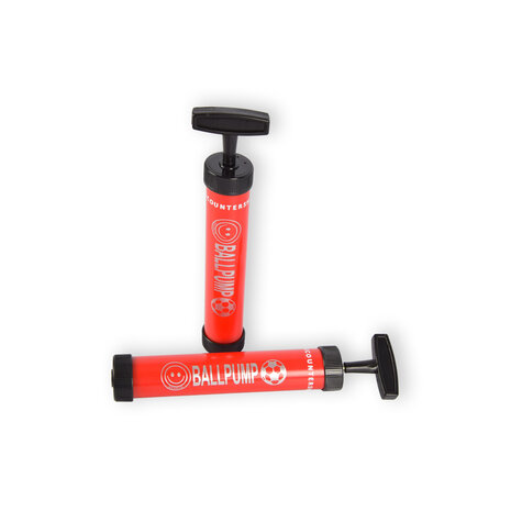Discountershop Set van 2 Rode Ballenpompen van 23cm - Handpomp voor Voetbal - Pomp voor Ballen - Luchtpomp - Inclusief Naald Discountershop Set van 2 Rode Ballenpompen van 23cm - Handpomp voor Voetbal - Pomp voor Ballen - Luchtpomp - Inclusief Naald