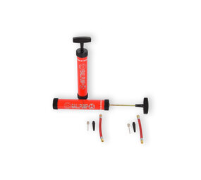 Discountershop Set of 2 Red Ball Pumps of 23cm - Hand Pump for Football - Pump for Balls - Air Pump - Including Needle Discountershop Set of 2 Red Ball Pumps of 23cm - Hand Pump for Football - Pump for Balls - Air Pump - Including Needle