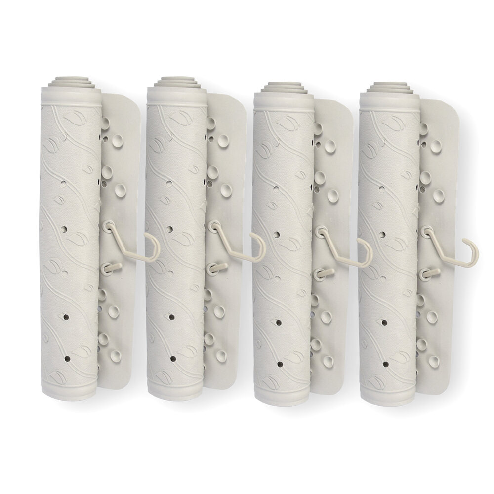 Discountershop Grijze Anti-Schimmel Badmat - 4-pack - Duurzame Douchemat - Gemaakt van 100% Natuurrubber - Afmetingen: 76cm x 36cm Discountershop Grijze Anti-Schimmel Badmat - 4-pack - Duurzame Douchemat - Gemaakt van 100% Natuurrubber - Afmetingen: 76cm x 36cm
