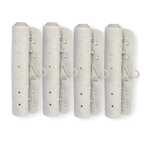 Discountershop Grijze Anti-Schimmel Badmat - 4-pack - Duurzame Douchemat - Gemaakt van 100% Natuurrubber - Afmetingen: 76cm x 36cm Discountershop Grijze Anti-Schimmel Badmat - 4-pack - Duurzame Douchemat - Gemaakt van 100% Natuurrubber - Afmetingen: 76cm x 36cm
