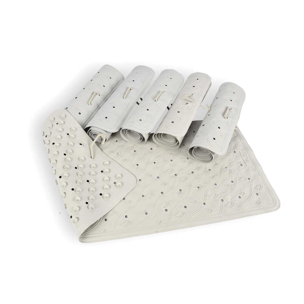 Discountershop 6-pack Gray Anti-Mold Bath Mats - Natural Rubber Shower Mat - Durable for Bathroom - Dimensions: 76cm x 36cm Discountershop 6-pack Gray Anti-Mold Bath Mats - Natural Rubber Shower Mat - Durable for Bathroom - Dimensions: 76cm x 36cm