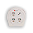 Kwalitatief Verlengsnoer met Stekkerdoos van Kunststof - Wit - Discountershop - 10Mtr - 1100W - 2.4AMP - USB Charger Output Kwalitatief Verlengsnoer met Stekkerdoos van Kunststof - Wit - Discountershop - 10Mtr - 1100W - 2.4AMP - USB Charger Output