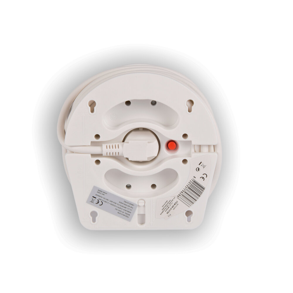 Discountershop High-quality Extension Cord with Plastic Power Strip - White - Discountershop - 10Mtr - 1100W - 2.4AMP - USB Charger Output Discountershop High-quality Extension Cord with Plastic Power Strip - White - Discountershop - 10Mtr - 1100W - 2.4AMP - USB Charger Output