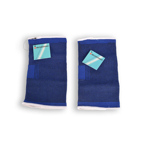 Discountershop Comfortable Elbow Brace - Blue - Size - L - 2 Pieces - 90 g - 12 cm Width - 22 cm Height Discountershop Comfortable Elbow Brace - Blue - Size - L - 2 Pieces - 90 g - 12 cm Width - 22 cm Height