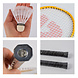 Discountershop High-quality Badminton Racket Set - Yellow - Including Storage Bag and 3 Shuttlecocks