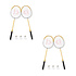 High-quality Badminton Racket Set - Yellow - Including Storage Bag and 3 Shuttlecocks