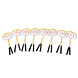 Discountershop Badminton Set for 16 Players with 16 Yellow Aluminium Rackets, 24 Bioplastic Shuttlecocks and Storage Bags for Schools and Groups