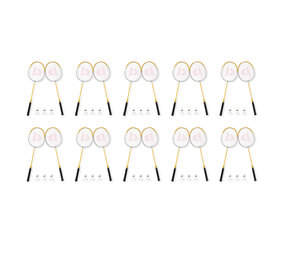 Discountershop Badmintonset voor 20 personen – 20 rackets en 30 shuttles Discountershop Badmintonset voor 20 personen – 20 rackets en 30 shuttles