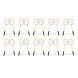 Discountershop Value Pack Badminton Set for 20 Players with 20 Yellow Aluminium Rackets, 30 Bioplastic Shuttlecocks and Storage Bags for Groups Discountershop Value Pack Badminton Set for 20 Players with 20 Yellow Aluminium Rackets, 30 Bioplastic Shuttlecocks and Storage Bags for Groups