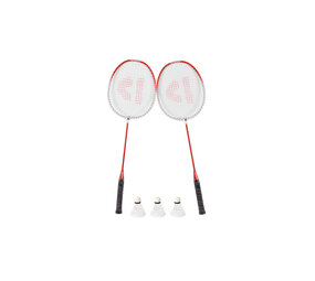 Discountershop Hoogwaardige Badminton Racket Set - Plastic en Metaal - 67cm Lengte - 20cm Breedte