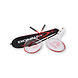 Discountershop Badminton Set with Red Rackets and Shuttlecocks – 67 x 20 cm Metal Badminton Rackets for Gardens, Camping, Recreation and Groups
