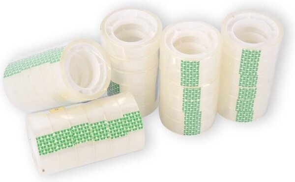 Discountershop Clear Packaging Tapes - Transparent Adhesive Tape Rolls - 12mm x 10m - Lightweight Plastic - Includes 30 Pieces - Total Weight 175g Discountershop Clear Packaging Tapes - Transparent Adhesive Tape Rolls - 12mm x 10m - Lightweight Plastic - Includes 30 Pieces - Total Weight 175g