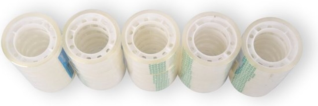 Discountershop Clear Packaging Tapes - Transparent Adhesive Tape Rolls - 12mm x 10m - Lightweight Plastic - Includes 30 Pieces - Total Weight 175g Discountershop Clear Packaging Tapes - Transparent Adhesive Tape Rolls - 12mm x 10m - Lightweight Plastic - Includes 30 Pieces - Total Weight 175g