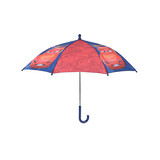 Merkloos Dark Blue & Red Umbrella | 55.5cm Length | Metal & Polyester | Non-Automatic | 68cm Width | Umbrella for Children from 3 Years Old | Suitable for Boys and Girls