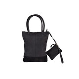4 East Black Shopper Bag with Zip and Handles - 60cm x 33cm x 38cm - 4east Shoulder Bag in Genuine Leather 4 East Black Shopper Bag with Zip and Handles - 60cm x 33cm x 38cm - 4east Shoulder Bag in Genuine Leather