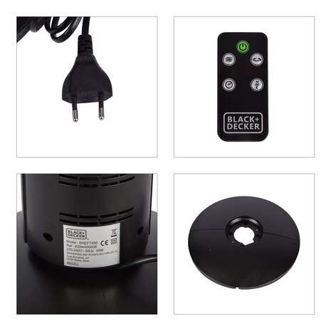 Discountershop Krachtige Zwarte Torenventilator: 3 Snelheden, Timer & Oscillatie - 78 cm Hoog, 45W – Oscillatiesysteem Discountershop Krachtige Zwarte Torenventilator: 3 Snelheden, Timer & Oscillatie - 78 cm Hoog, 45W – Oscillatiesysteem