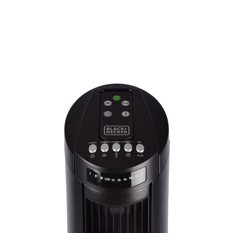 Discountershop Krachtige Zwarte Torenventilator: 3 Snelheden, Timer & Oscillatie - 78 cm Hoog, 45W – Oscillatiesysteem Discountershop Krachtige Zwarte Torenventilator: 3 Snelheden, Timer & Oscillatie - 78 cm Hoog, 45W – Oscillatiesysteem