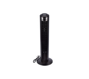 Discountershop Krachtige Zwarte Torenventilator: 3 Snelheden, Timer & Oscillatie - 78 cm Hoog, 45W – Oscillatiesysteem Discountershop Krachtige Zwarte Torenventilator: 3 Snelheden, Timer & Oscillatie - 78 cm Hoog, 45W – Oscillatiesysteem