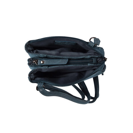 Bicky Bernard  Handy Navy Shoulder Bag for Women - Compact Shoulder Bag, 5 Compartments and 6 Credit Card Pockets, Bicky Bernard Bicky Bernard  Handy Navy Shoulder Bag for Women - Compact Shoulder Bag, 5 Compartments and 6 Credit Card Pockets, Bicky Bernard