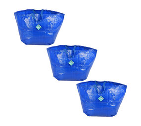 Discountershop Blauwe Plastic Opvouwbare Boodschappentassen | 3 Delige Set | 37cm x 40cm x 41cm | Embrace Elegance Met Deze Prachtige Tassenset | Herbruikbaar en Stijlvol voor Winkelen Strand en Meer Discountershop Blauwe Plastic Opvouwbare Boodschappentassen | 3 Delige Set | 37cm x 40cm x 41cm | Embrace Elegance Met Deze Prachtige Tassenset | Herbruikbaar en Stijlvol voor Winkelen Strand en Meer