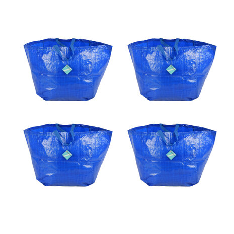 Discountershop Vang harten met jouw tas creaties | 4 Blauwe Plastic Opvouwbare Boodschappentassen | 37cm x 40cm x 41cm | Ontketen je innerlijke coolheid met deze Boodschappentassen Discountershop Vang harten met jouw tas creaties | 4 Blauwe Plastic Opvouwbare Boodschappentassen | 37cm x 40cm x 41cm | Ontketen je innerlijke coolheid met deze Boodschappentassen
