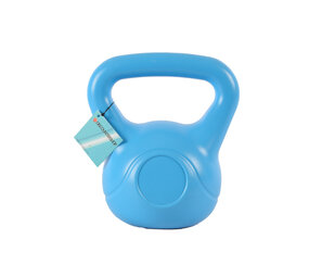 Discountershop Professional Kettlebell 4kg Blue | 20 cm High, 18 cm Wide | High-Quality Plastic and Cement-Filled Training Weight for Strength and Cardio Training Discountershop Professional Kettlebell 4kg Blue | 20 cm High, 18 cm Wide | High-Quality Plastic and Cement-Filled Training Weight for Strength and Cardio Training