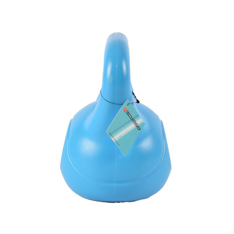 Discountershop Professional Kettlebell 4kg Blue | 20 cm High, 18 cm Wide | High-Quality Plastic and Cement-Filled Training Weight for Strength and Cardio Training Discountershop Professional Kettlebell 4kg Blue | 20 cm High, 18 cm Wide | High-Quality Plastic and Cement-Filled Training Weight for Strength and Cardio Training