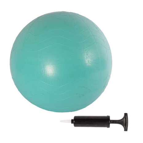 Discountershop Duurzame PVC Gymball in Groen & Munt | 65cm Diameter Anti-Burst Yoga Bal | Fitnessbal voor Yoga Pilates en Gymnastiek |  Inclusief Oefeningen voor Yogabal Rugpijn en Meer Discountershop Duurzame PVC Gymball in Groen & Munt | 65cm Diameter Anti-Burst Yoga Bal | Fitnessbal voor Yoga Pilates en Gymnastiek |  Inclusief Oefeningen voor Yogabal Rugpijn en Meer