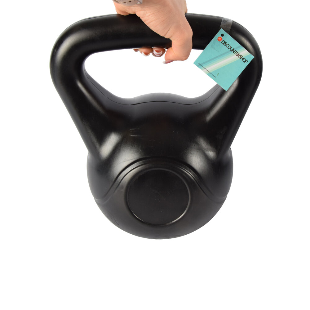 Discountershop Black Kettlebell 10kg | Robust Plastic and Cement-Filled Training Weight for Advanced Strength and Cardio Training | 28 cm High | 25 cm Long | 19 cm Wide | Ideal Training Weight Dumbbell for Men & Women Discountershop Black Kettlebell 10kg | Robust Plastic and Cement-Filled Training Weight for Advanced Strength and Cardio Training | 28 cm High | 25 cm Long | 19 cm Wide | Ideal Training Weight Dumbbell for Men & Women