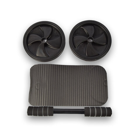 Discountershop Hoogwaardig Trainingswiel Buikspier Apparaat - Effectieve Buikspiertrainer - Zwart - 18 cm Breed - Kunststof - 305 g Gewicht Discountershop Hoogwaardig Trainingswiel Buikspier Apparaat - Effectieve Buikspiertrainer - Zwart - 18 cm Breed - Kunststof - 305 g Gewicht