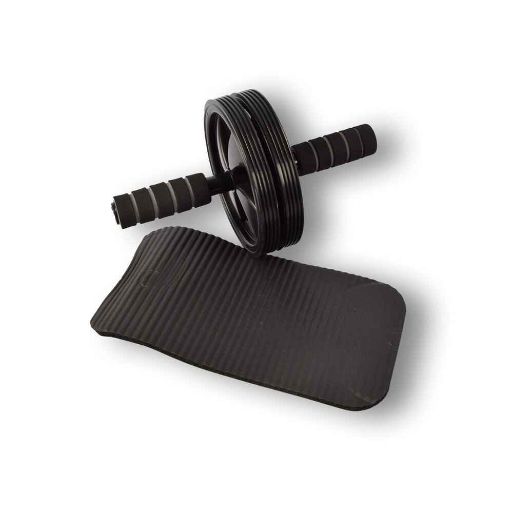 Discountershop Hoogwaardig Trainingswiel Buikspier Apparaat - Effectieve Buikspiertrainer - Zwart - 18 cm Breed - Kunststof - 305 g Gewicht Discountershop Hoogwaardig Trainingswiel Buikspier Apparaat - Effectieve Buikspiertrainer - Zwart - 18 cm Breed - Kunststof - 305 g Gewicht