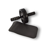 Discountershop High-quality Training Wheel Abdominal Machine - Effective Abdominal Trainer - Black - 18 cm Wide - Plastic - 305 g Weight Discountershop High-quality Training Wheel Abdominal Machine - Effective Abdominal Trainer - Black - 18 cm Wide - Plastic - 305 g Weight