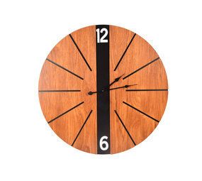 Discountershop Elegante Bruine Houten Wandklok | Diameter 60cm | Stijlvolle Muurklok voor Thuis & Kantoor | Eenvoudig Afleesbaar | Werkt op AA Batterij (1.5V) Discountershop Elegante Bruine Houten Wandklok | Diameter 60cm | Stijlvolle Muurklok voor Thuis & Kantoor | Eenvoudig Afleesbaar | Werkt op AA Batterij (1.5V)