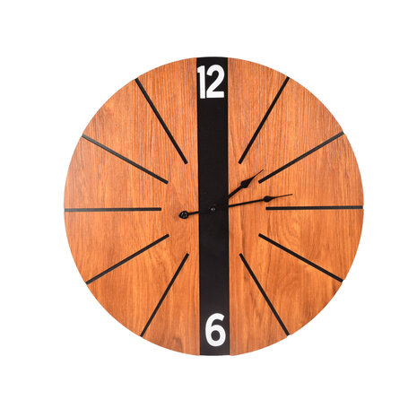 Discountershop Elegant Brown Wooden Wall Clock | Diameter 60cm | Stylish Wall Clock for Home & Office | Easy to Read | Runs on AA Battery (1.5V) Discountershop Elegant Brown Wooden Wall Clock | Diameter 60cm | Stylish Wall Clock for Home & Office | Easy to Read | Runs on AA Battery (1.5V)