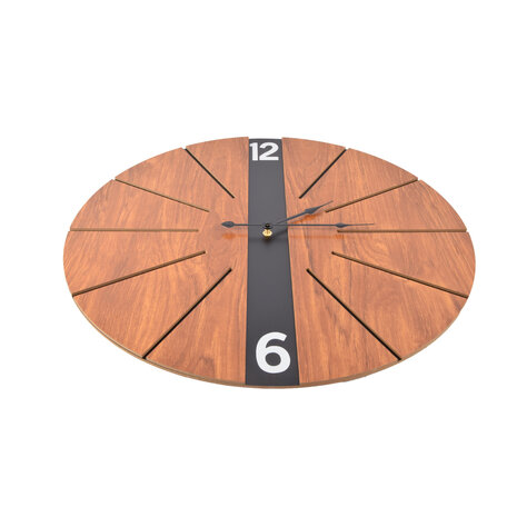 Discountershop Elegante Bruine Houten Wandklok | Diameter 60cm | Stijlvolle Muurklok voor Thuis & Kantoor | Eenvoudig Afleesbaar | Werkt op AA Batterij (1.5V) Discountershop Elegante Bruine Houten Wandklok | Diameter 60cm | Stijlvolle Muurklok voor Thuis & Kantoor | Eenvoudig Afleesbaar | Werkt op AA Batterij (1.5V)