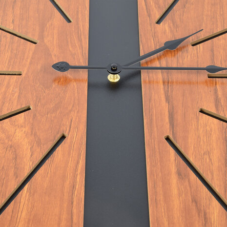 Discountershop Elegante Bruine Houten Wandklok | Diameter 60cm | Stijlvolle Muurklok voor Thuis & Kantoor | Eenvoudig Afleesbaar | Werkt op AA Batterij (1.5V) Discountershop Elegante Bruine Houten Wandklok | Diameter 60cm | Stijlvolle Muurklok voor Thuis & Kantoor | Eenvoudig Afleesbaar | Werkt op AA Batterij (1.5V)