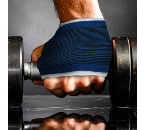 Discountershop Blauwe Polsbrace voor Sport en Pols Ondersteuning - Lichtgewicht - Maat L - Duurzame Polsbandage Discountershop Blauwe Polsbrace voor Sport en Pols Ondersteuning - Lichtgewicht - Maat L - Duurzame Polsbandage