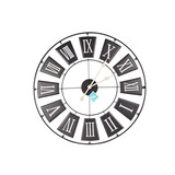 Discountershop Modern Black Metal Wall Clock | 70 cm Diameter | 2.5cm Thickness | Elegant Clock for Office, Living Room, Bedroom and Kitchen | Large Wall Clock with AA Battery Discountershop Modern Black Metal Wall Clock | 70 cm Diameter | 2.5cm Thickness | Elegant Clock for Office, Living Room, Bedroom and Kitchen | Large Wall Clock with AA Battery