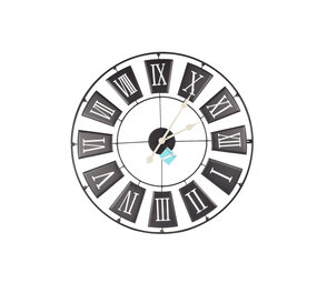 Discountershop Moderne Zwarte Metalen Wandklok | 70 cm Diameter | 2.5cm Dikte | Elegante Klok Voor Kantoor Woonkamer Slaapkamer en Keuken | Grote Muur Klok Met AA Batterij Discountershop Moderne Zwarte Metalen Wandklok | 70 cm Diameter | 2.5cm Dikte | Elegante Klok Voor Kantoor Woonkamer Slaapkamer en Keuken | Grote Muur Klok Met AA Batterij